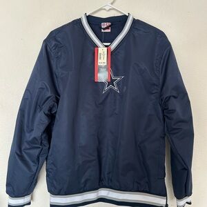 COWBOYS NFL Navy Windbreaker Jacket with Star Logo
